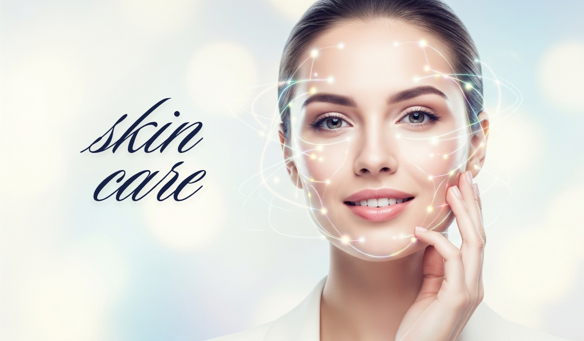 AI Skincare Planner features showing personalized routines, AI skin analysis, wrinkle detection, and weather-based skincare recommendations